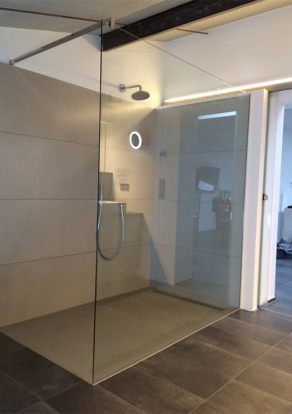 Glasdusche Dusche aus Glas modern