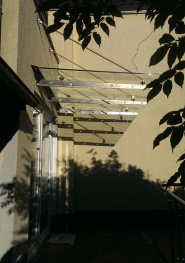 Glasdach Dach aus Glas modern